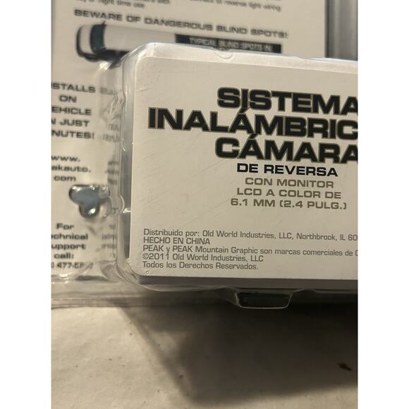 Peak Performance Wireless Back-Up Camera #PKC0RA w 2.4" Color LCD Monitor New! - Picture 5 of 5